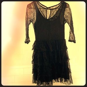 Black lacy dress from forever 21